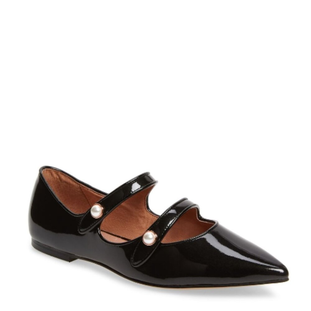 Halogen X Atlantic-Pacific Collection Anastasia Double Strap Flat Women's 6.5